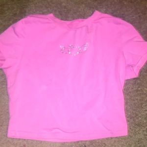 Y2K pink shirt